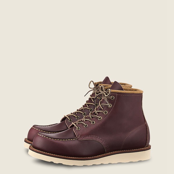 Red Wing Heritage Boots Classic Moc - 6-Inch Mesa Læder - Burgunder - Herre 3198-YPJEG